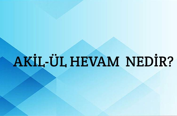 Akil-ül Hevam Nedir? 1