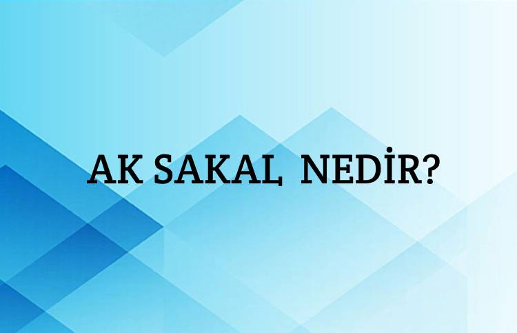 Ak Sakal Nedir? 1