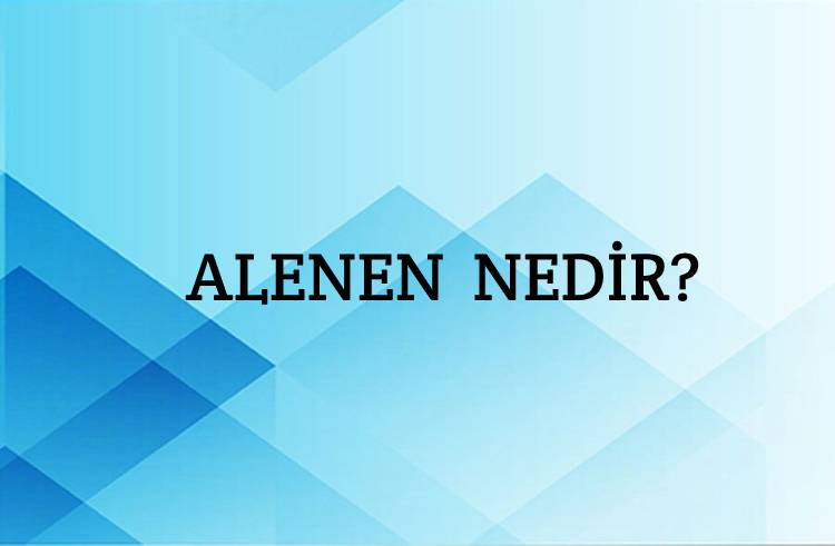 Alenen Nedir? 3