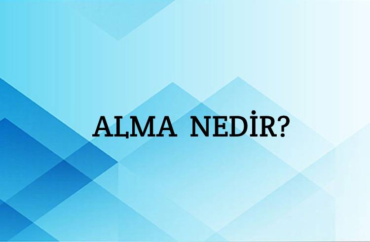 Alma Nedir? 1