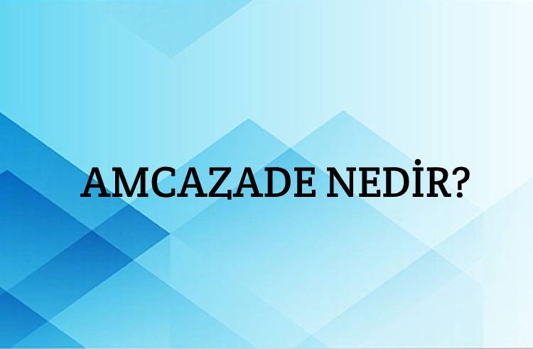 Amcazade Nedir? 1