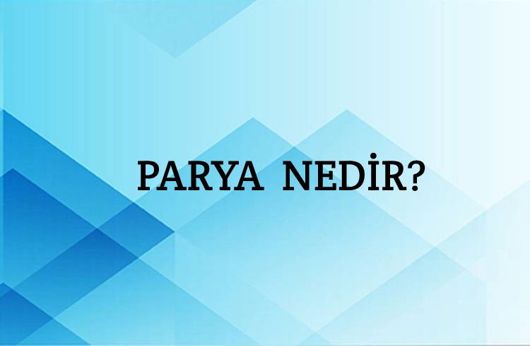 Parya Nedir? 1
