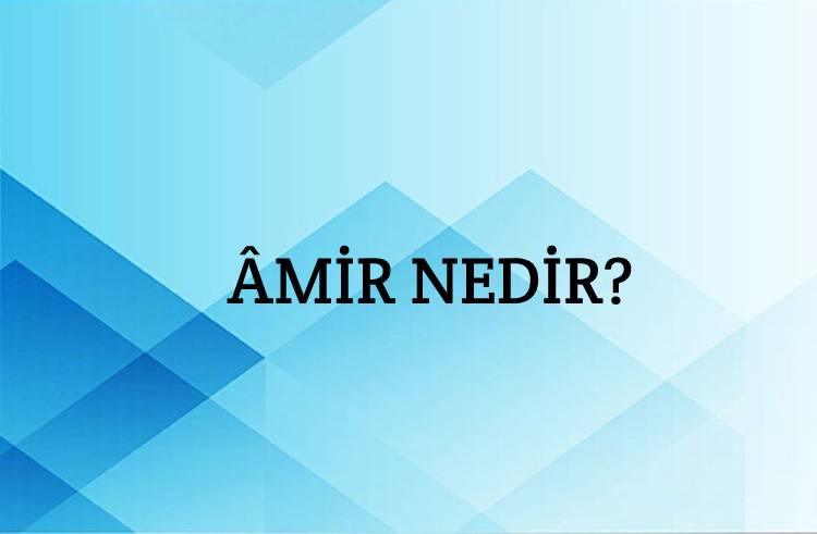 Âmir Nedir? 2