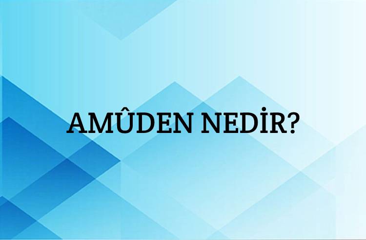 Amûden Nedir? 2