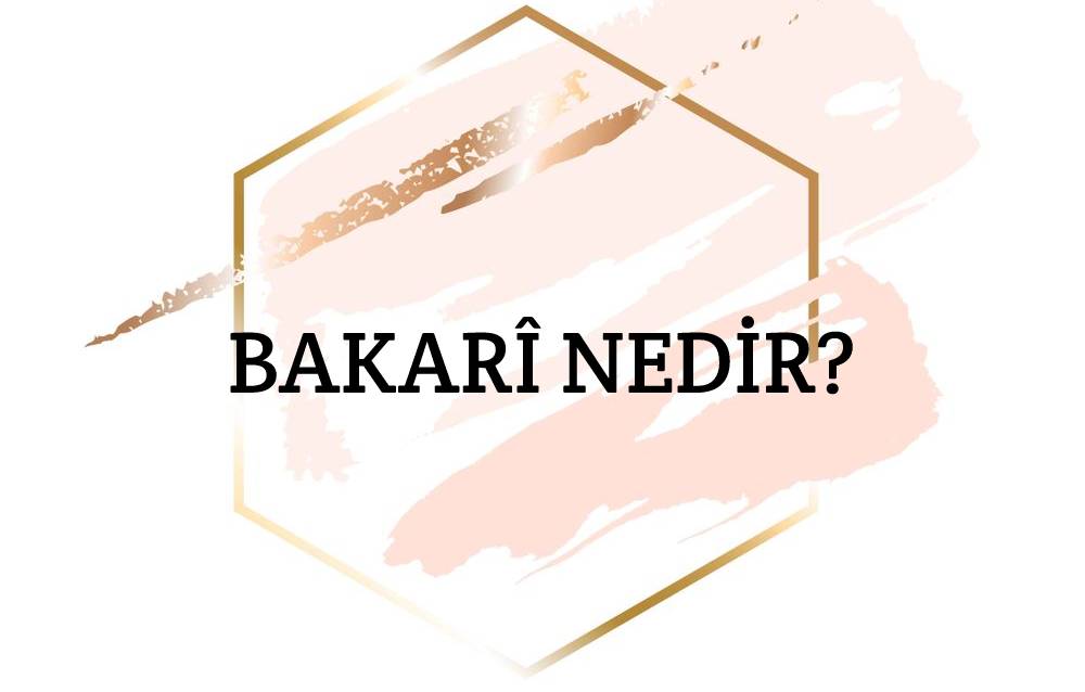 Bakarî Nedir? 1