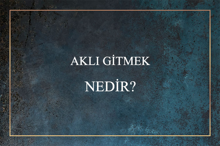 Aklı Gitmek Nedir? 9