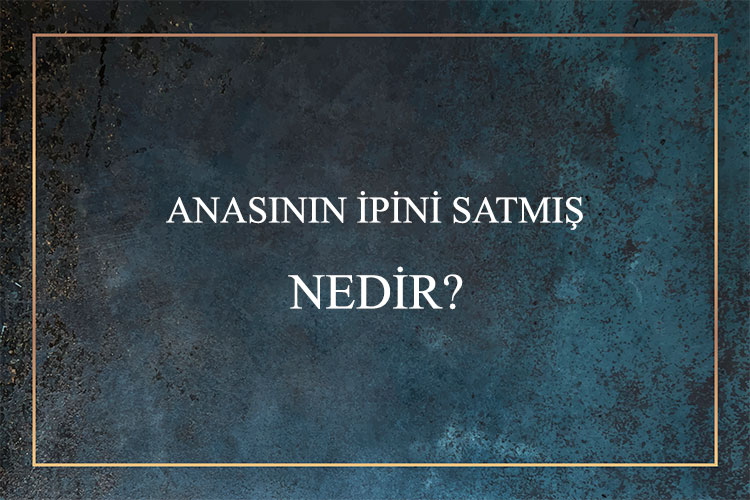 Anasının İpini Satmış Nedir? 10
