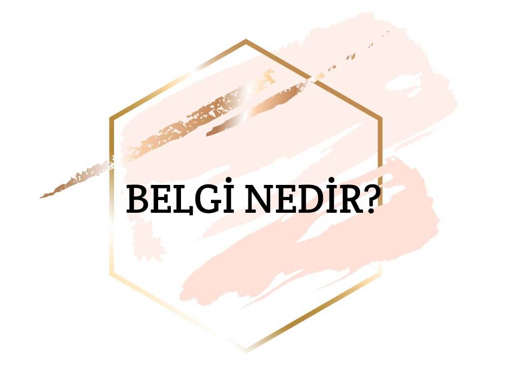 Belgi Nedir? 3