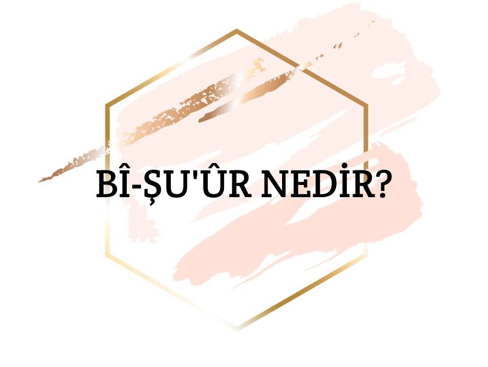 Bî-şu'ûr Nedir? 1