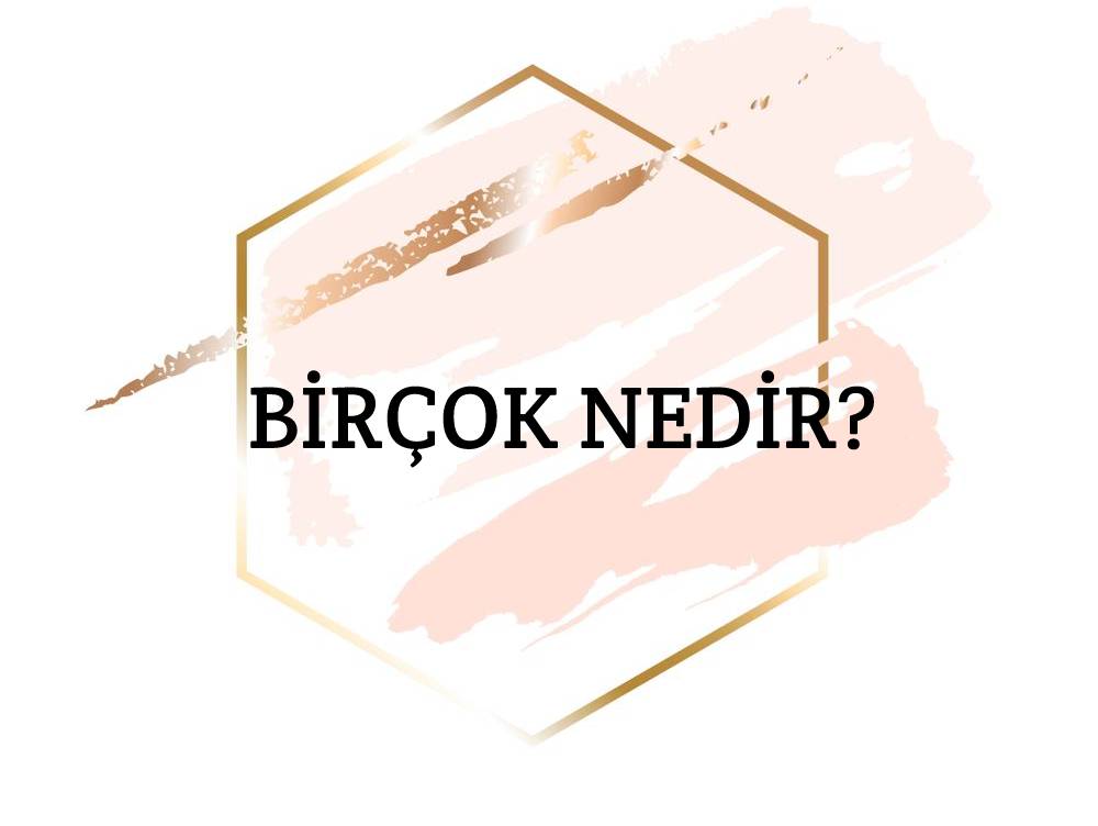 Birçok Nedir? 1