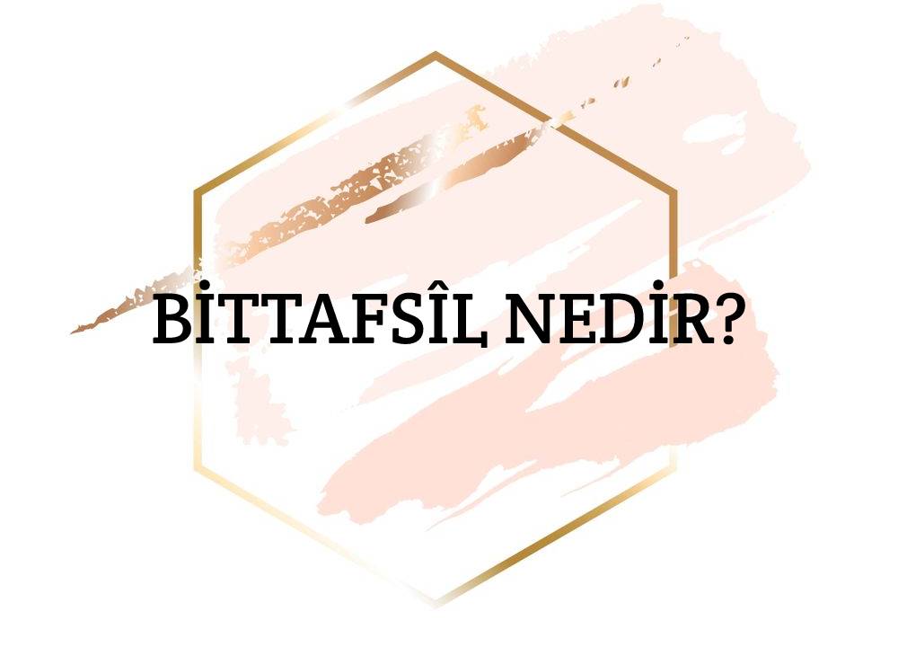 Bittafsîl Nedir? 1