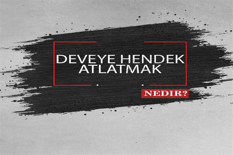 Deveye Hendek Atlatmak Nedir? 1