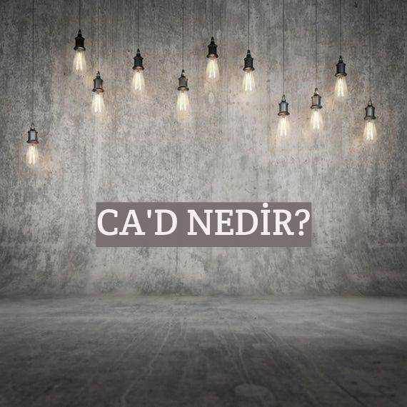 Ca'd Nedir? 1