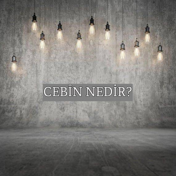 Cebîn Nedir? 1