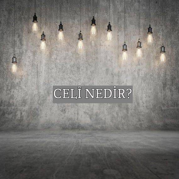 Celî Nedir? 1