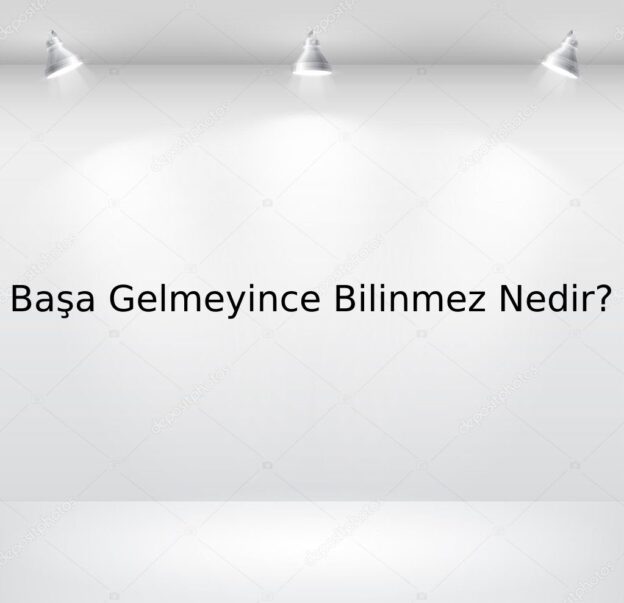 Başa Gelmeyince Bilinmez Nedir? 3