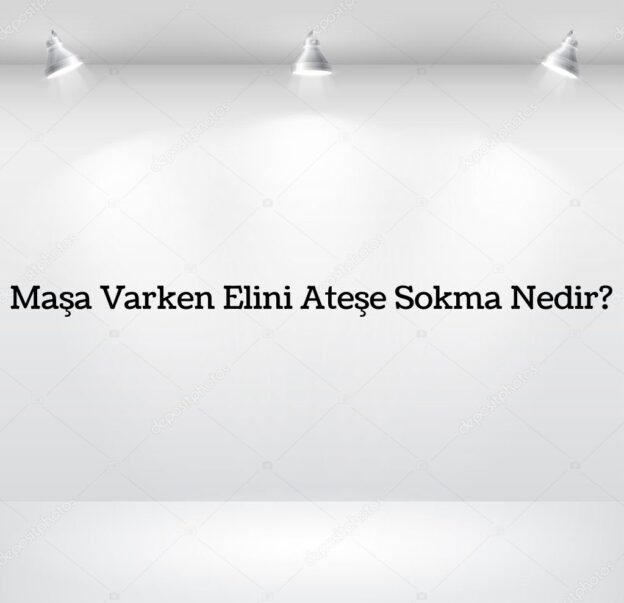 Maşa Varken Elini Ateşe Sokma Nedir? 1