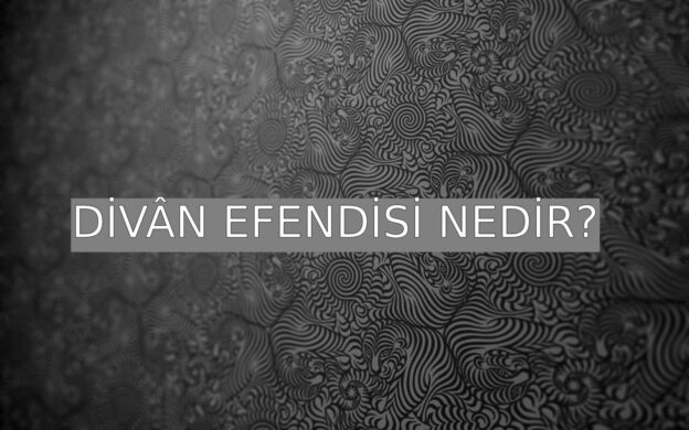 Divân Efendisi Nedir? 1