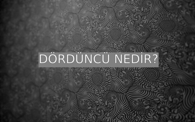 Dördüncü Nedir? 8