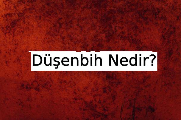 Düşenbih Nedir? 1