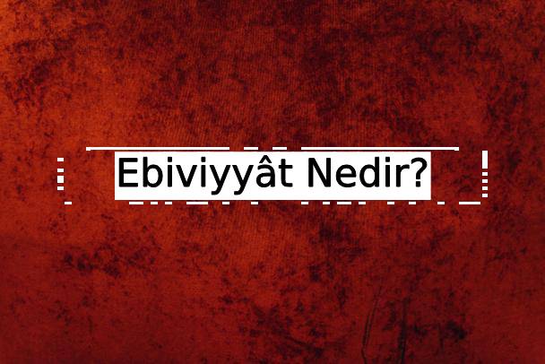 Ebiviyyât Nedir? 1