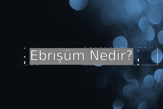 Ebrışüm Nedir? 1