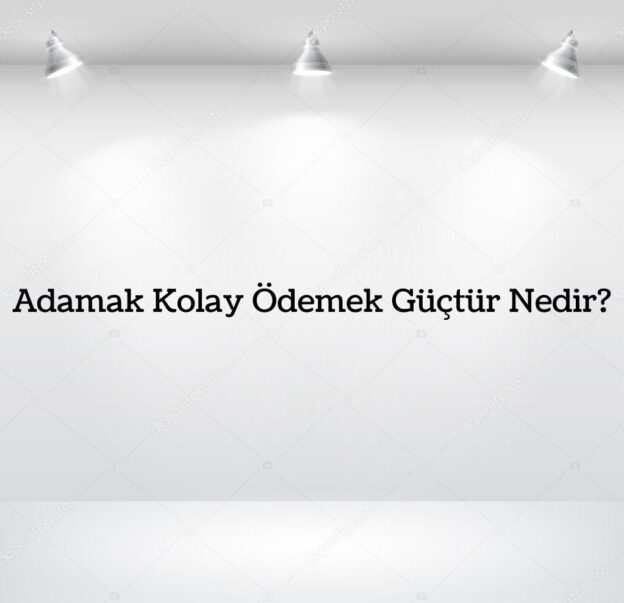 Adamak Kolay Ödemek Güçtür Nedir? 1