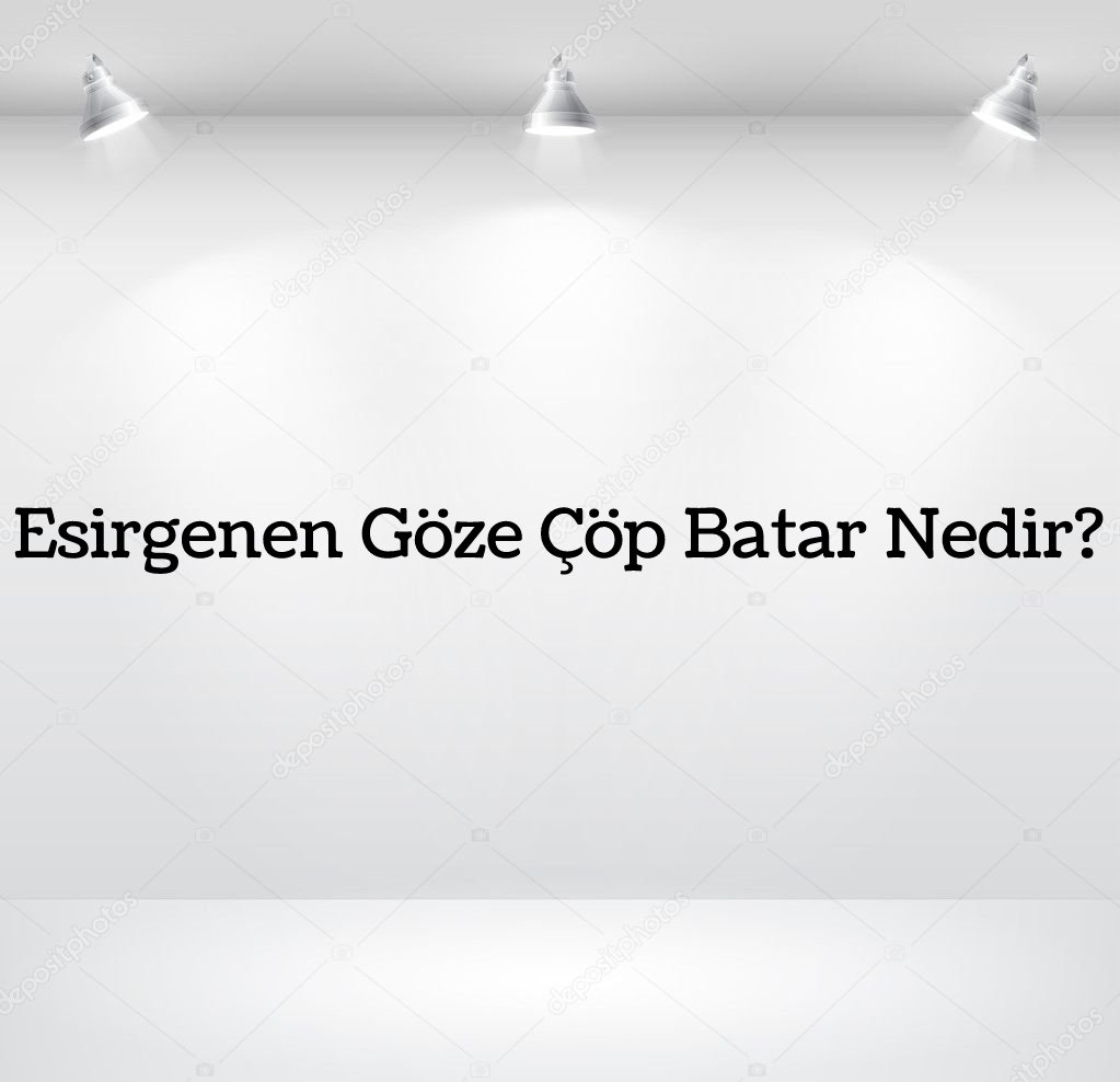 Esirgenen Göze Çöp Batar Nedir? - Ne Demek - Zıt Anlamı - Eş Anlamı