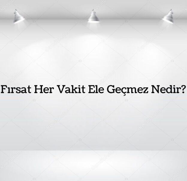 Fırsat Her Vakit Ele Geçmez Nedir? 1