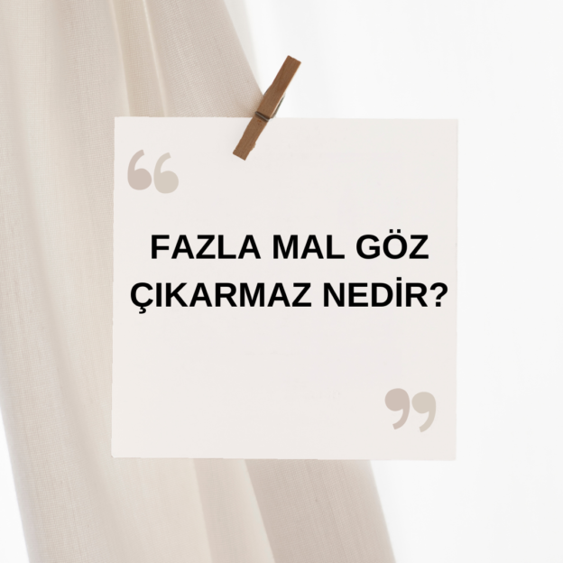 Fazla Mal Göz Çıkarmaz Nedir ? 1