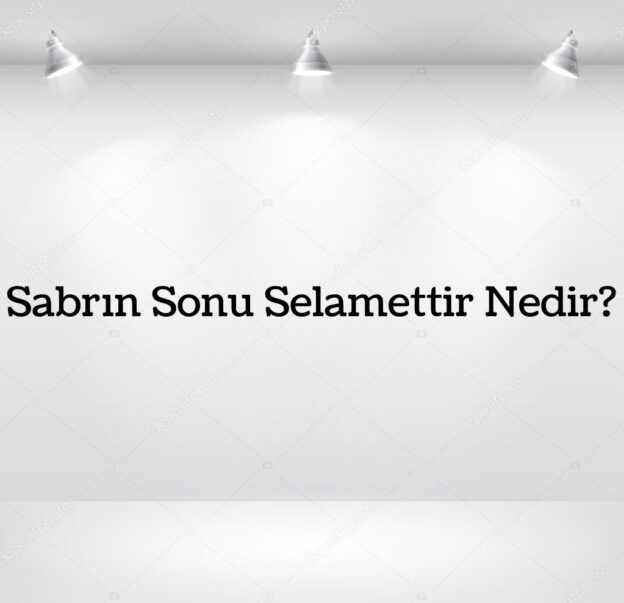 Sabrın Sonu Selamettir Nedir? 5