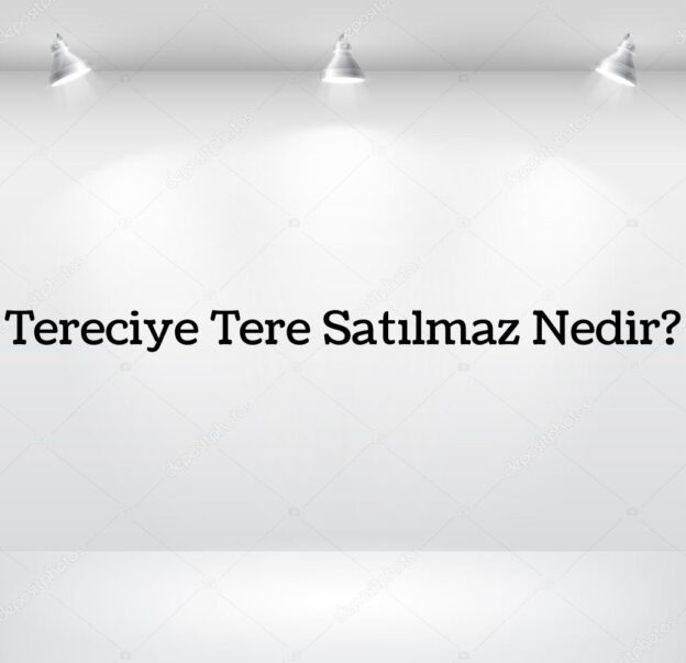 Tereciye Tere Satılmaz Nedir? 2