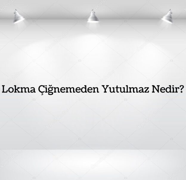 Lokma Çiğnemeden Yutulmaz Nedir? 2