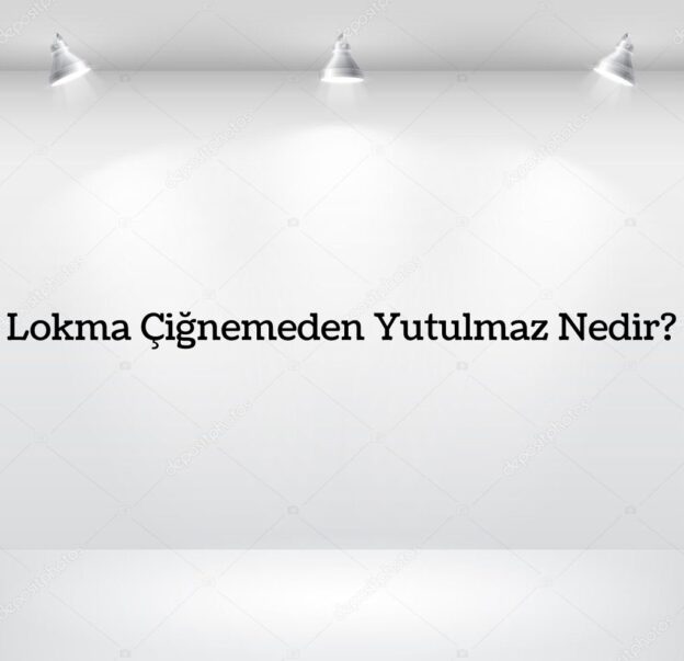 Lokma Çiğnemeden Yutulmaz Nedir? 2