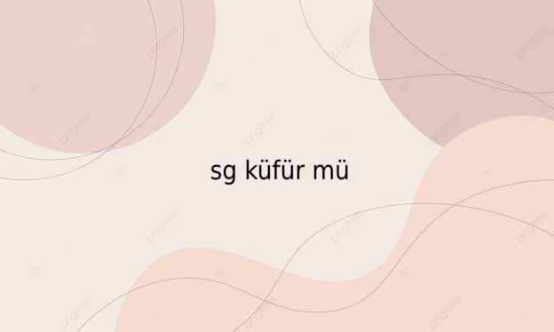 sg küfür mü 1