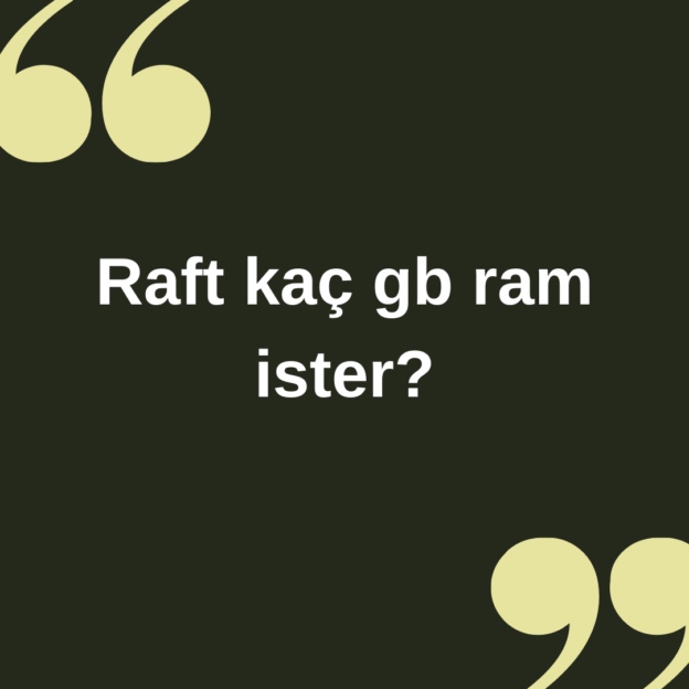 Raft kaç gb ram ister? 1