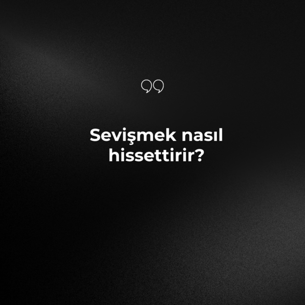 Sevişmek nasıl hissettirir? 1