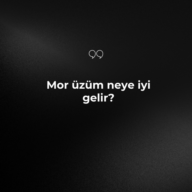 Mor üzüm neye iyi gelir? 1