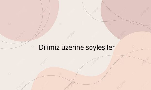 Dilimiz üzerine söyleşiler 7