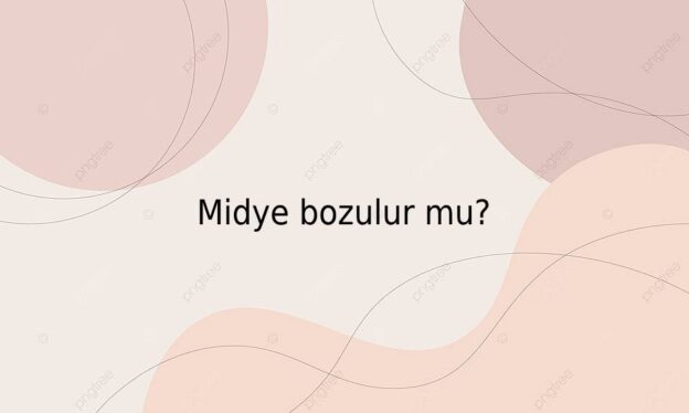 Midye bozulur mu? 1