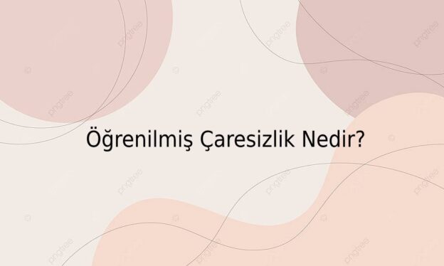 Öğrenilmiş Çaresizlik Nedir? 1