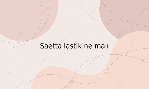 Saetta lastik ne malı 1