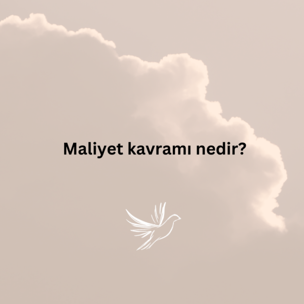 Maliyet kavramı nedir? 1