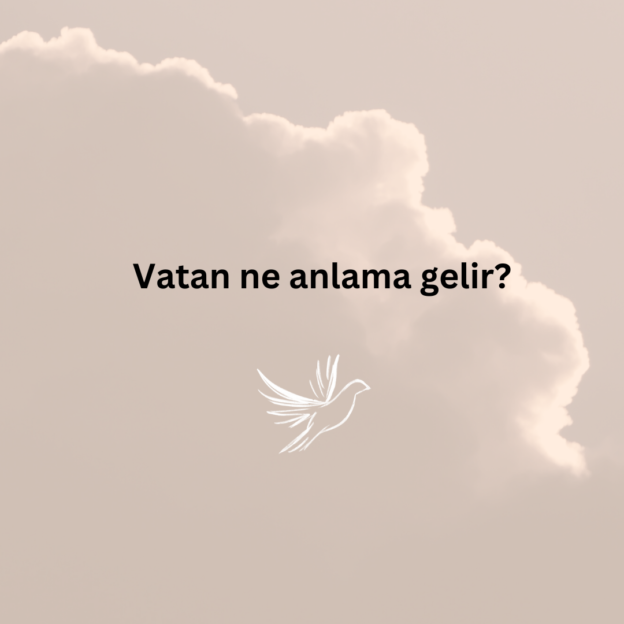 Vatan ne anlama gelir? 1