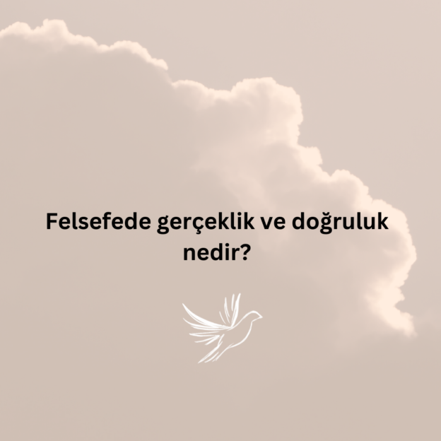 Felsefede gerçeklik ve doğruluk nedir? 1