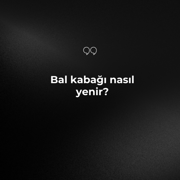 Bal kabağı nasıl yenir? 1