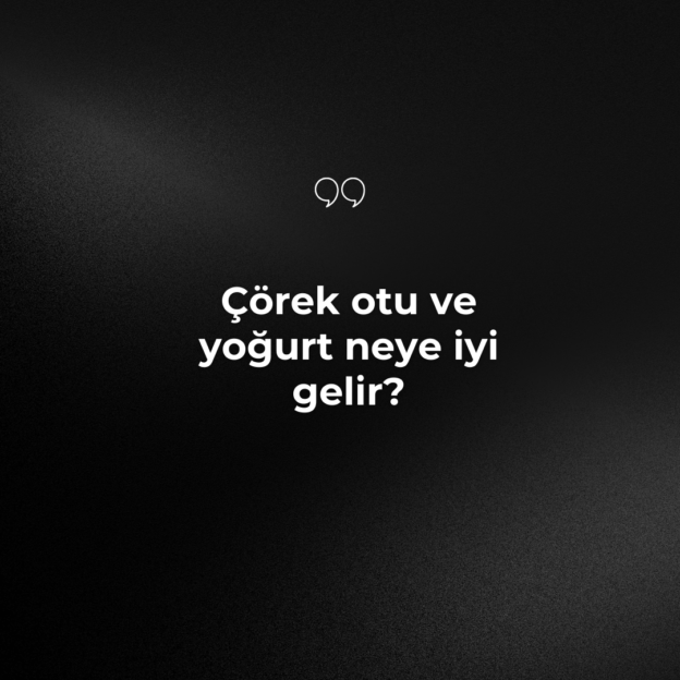 Çörek otu ve yoğurt neye iyi gelir? 4