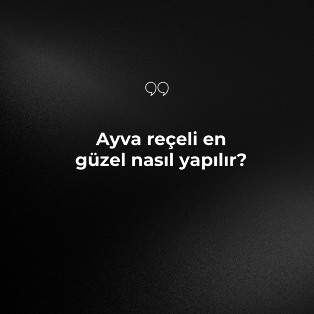 Ayva reçeli en güzel nasıl yapılır? 1