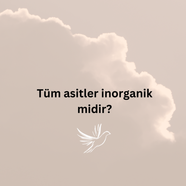 Tüm asitler inorganik midir? 1