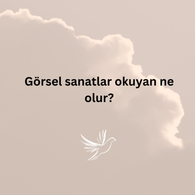 Görsel sanatlar okuyan ne olur? 1